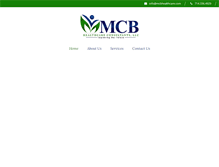 Tablet Screenshot of mcbhealthcare.com